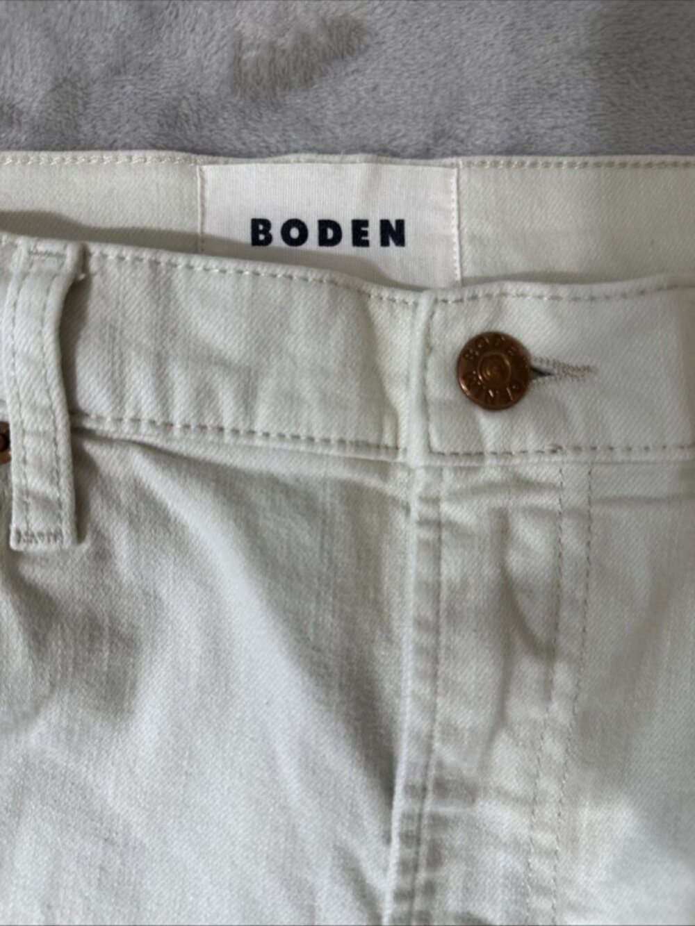 Boden wide leg jeans women’s cream high rise denim pants 29 - Picture 5 of 10